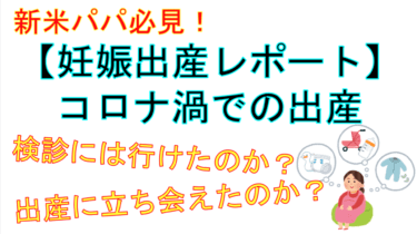 【妊娠・出産ブログ】コロナ渦での立ち会い不可の初産を夫視点でまとめてみた