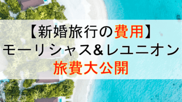 【新婚旅行】ハネムーンの費用大公開！モーリシャス＆レユニオン島への新婚旅行の旅費の内訳