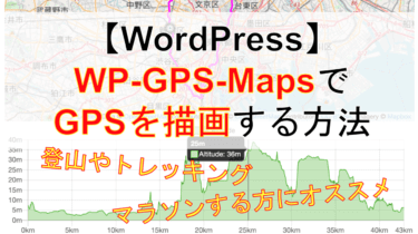 【WP-GPX-Maps】マラソンや登山ブログでGPSトラッキングを地図に表示させる方法